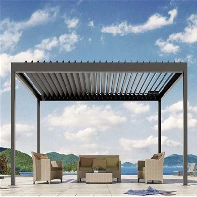 Córas Díon Louvered Uiscedhíonach Pergola Alúmanam